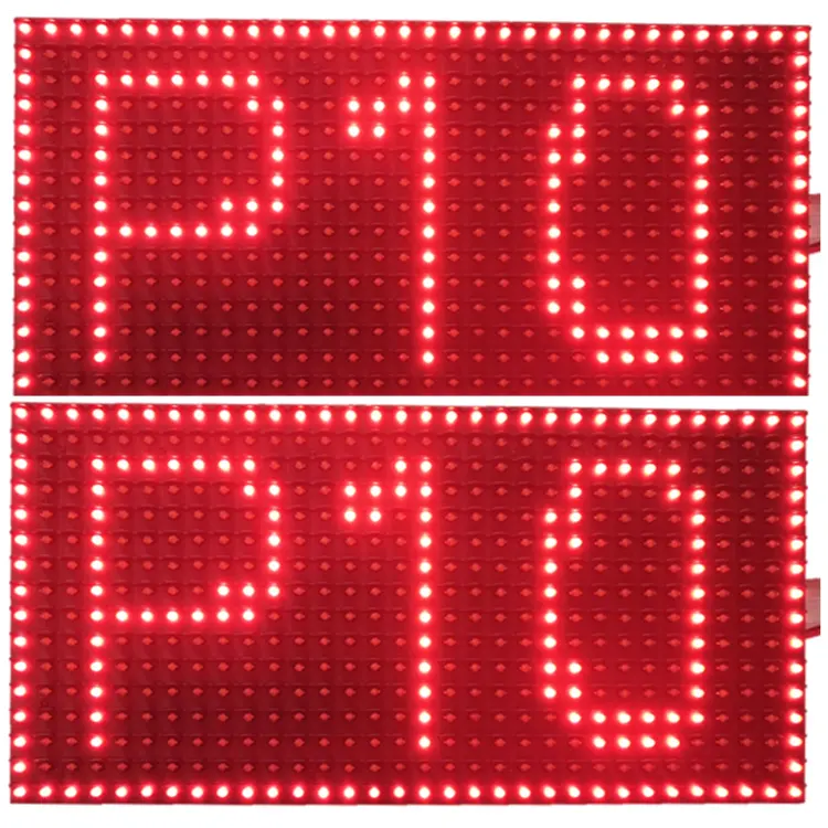 Single red color p10 outdoor led display module 320* 160mm HUB12 LED Panel