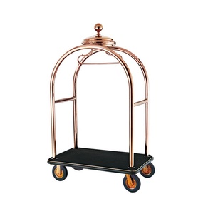 vintage hotel luggage cart