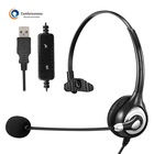 High Quality Computer Headphone with Mic Voip Noise Cancelling USB Headset for Call Center