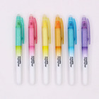 New Design Promotional 6 Colors Erasable Highlighter pen For Office And School.