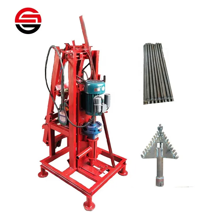 180m Deep Portable Small Water Well Bore Hole Well Drilling Machine Price