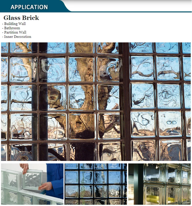 Wholesale Green Glass Block Brick Partition Glass Blocks