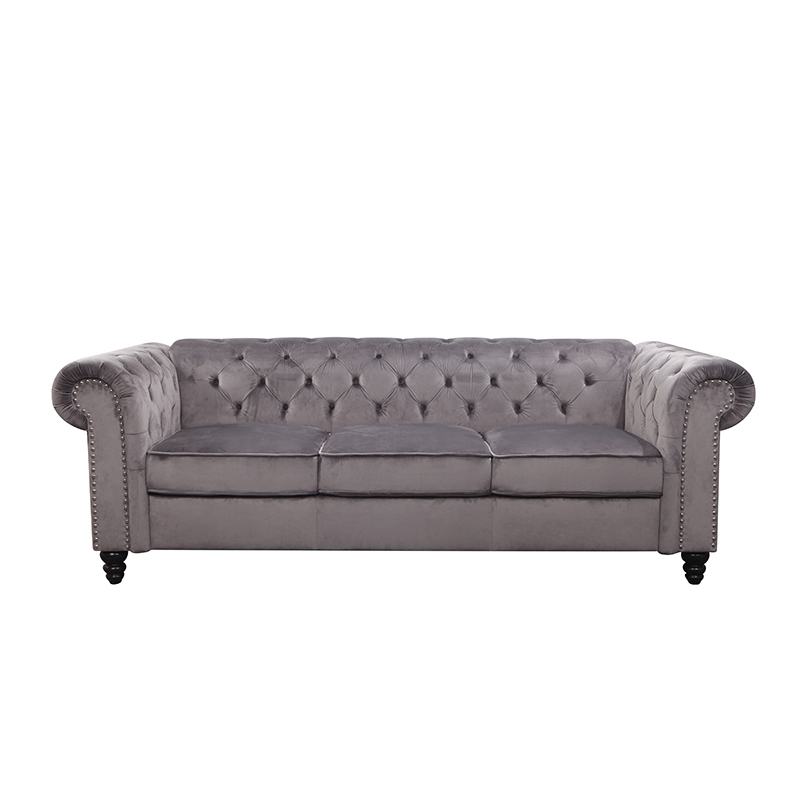 Home 3 seater fabric furniture living room sofa  Modern Chesterfield sofa couch