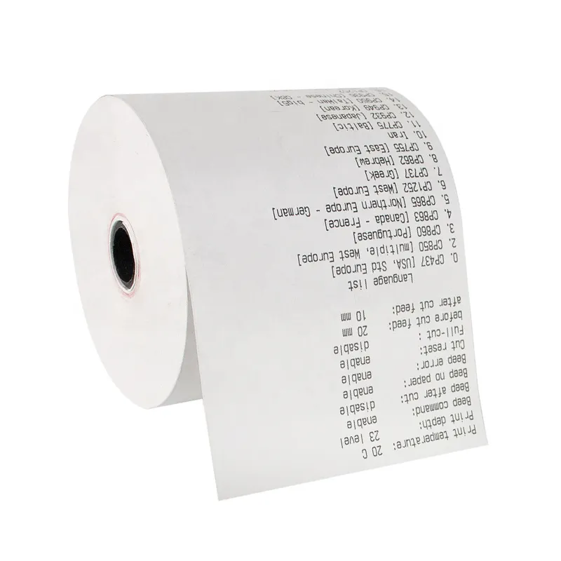 Thermal paper 80x80 80x70 80x60 thermal receipt paper roll 50 rolls per carton