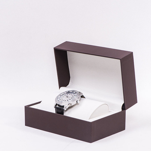 logo browen  pu leather gift packaging box with      for watch
