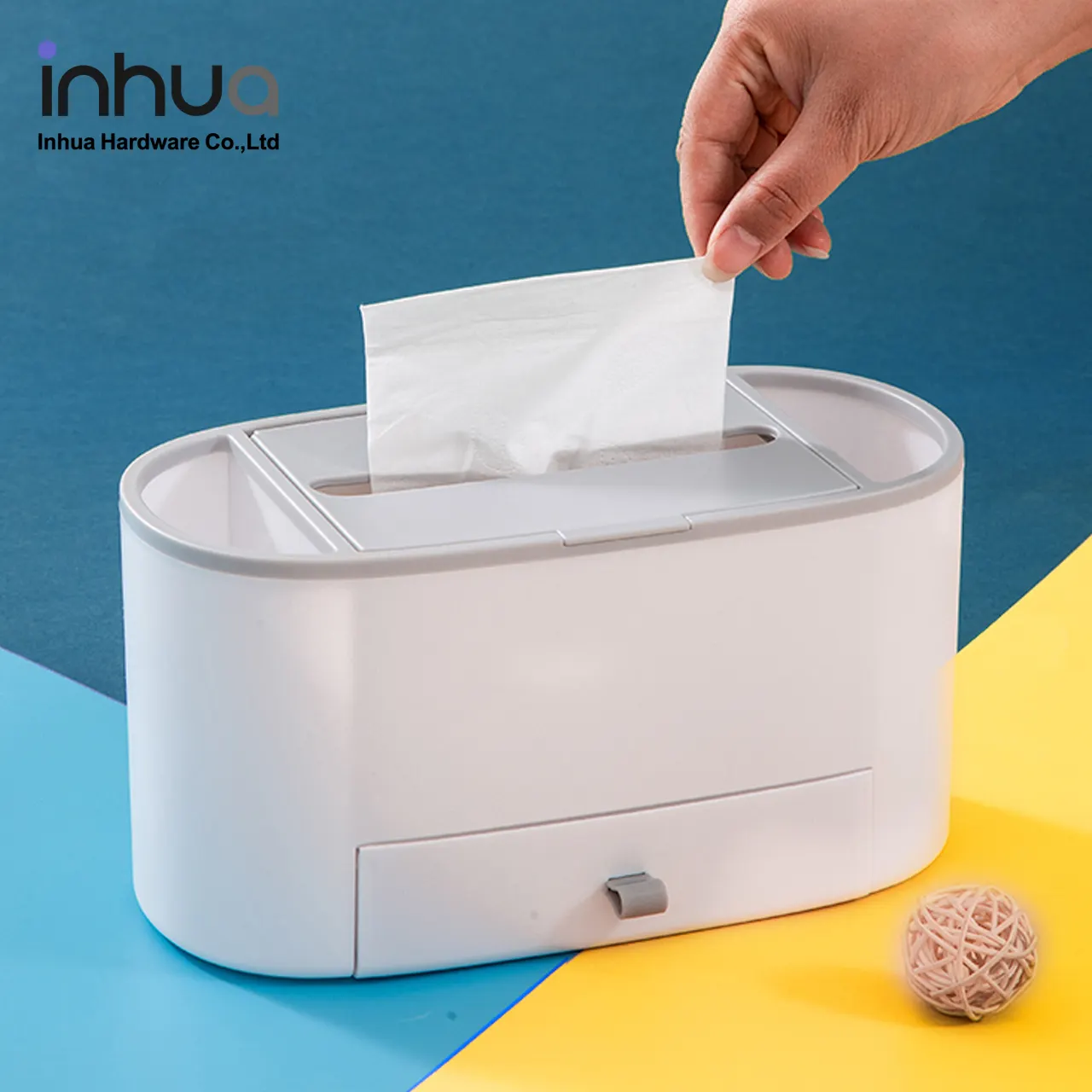 Pink and Blue Rectangular Tissue Paper Holder Office Tissue Storage 2 Pieces Soft Leather Tissue box Soft Foldable Napkin Holder Car PU Leather Tissue Box for Home Living Room Kitchen
