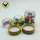 4oz straight sided child resistant glass jar 120ml bamboo lid glass jar container