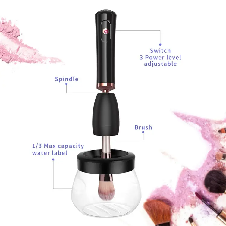 Type C ReChargeable USB Electric Makeup Brush Cleaner Silicone Make Up Brushes Washing Cleanser Machine Cleaning Tool
