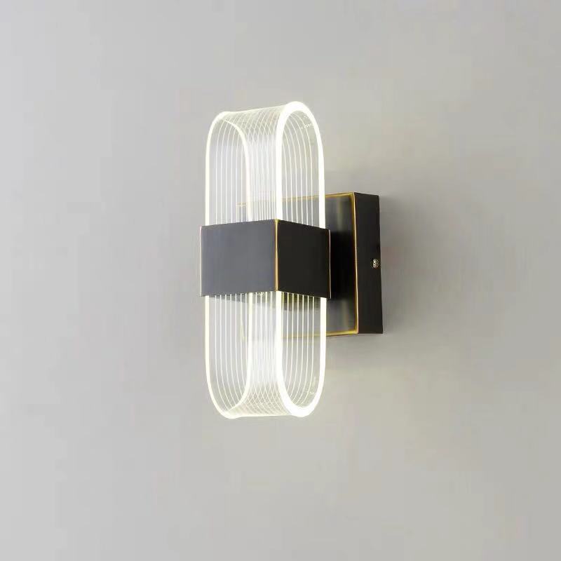 LED Acrylic double Wall Sconce 12W warm lights 3000K Lamp for Bedroom Corridor Stairs