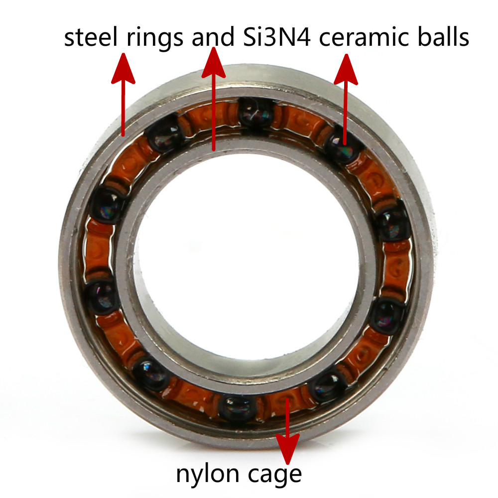 1154 SMR115 5x11x4 440 stainless steel hybrid ceramic c3 clearance with passivation Fishing gear tool ball bearing