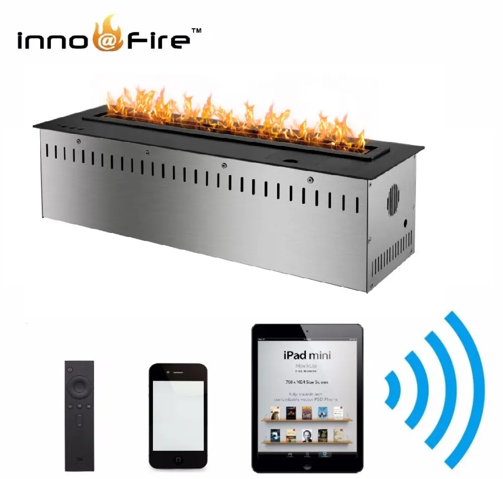 hot sale smart bioethanol burner automatic ethanol wifi control fireplace