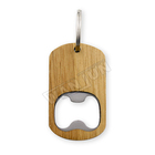 Professional wholesale customized safety environmental blank wooden keychain bottle opener