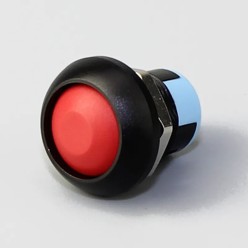 12MM Plastic Dome Button 2PIN SPST Waterproof Latching ON OFF Switch Mini