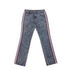 2019 new women's Korean version of the side bar trousers stretch trend denim pants