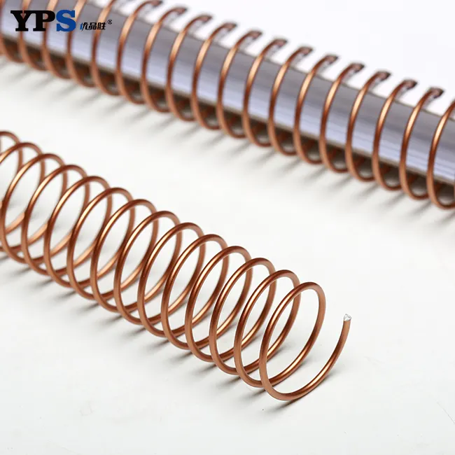 Various Size Eco-friendly and Bronze Color High Quality Metal Spiral Binding Coil Wire O