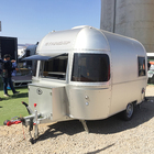 Cozy Safe Aviation Aluminum Luxury Trailer RV Caravan Motorhome Camper For Sale