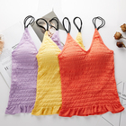 Gym sexy hot fitness wireless girls workout long vest seamless bra for women