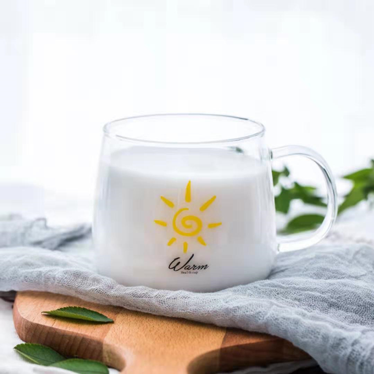 Wholesale Heat Resistant Glass Milk Cup Coffee Cup High Borosilicate