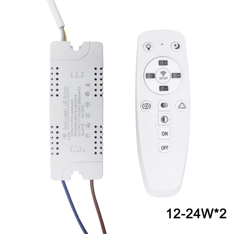 2.4G WIFI Safety Plastic Driver 15-24W Connessione Bluetooth Illuminazione Trasformatore di alimentazione AC100-240VLED Plafoniera