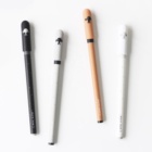 promotional Cute Kawaii Black ink Dog style Gel Pen Cartoon Plastic Pen for gift