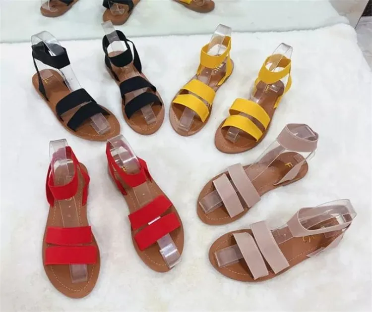 Summer Beach Rubber Slippers Sandals for women Ladies Slope Heels Sandals shoes