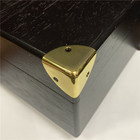 25x25mm metal there sides shining gold corner protector for box