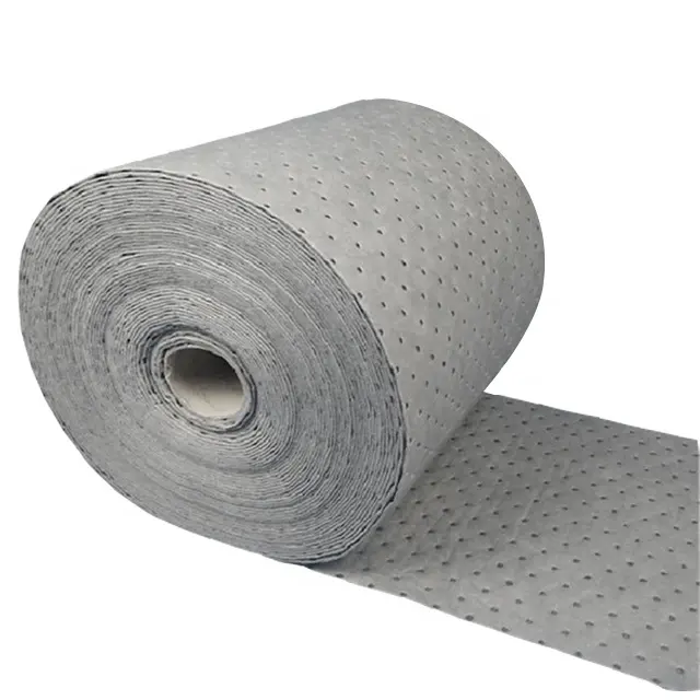 Nonwoven standard water absorbing pad high absorbency oil spill absorbent mat for universal use