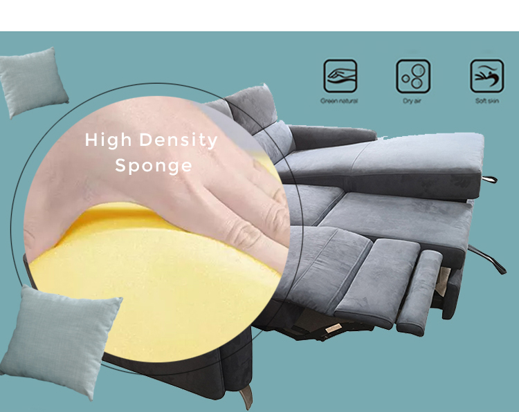 Chinese factory Wholesale fabric functional sofa set Recliner corner sofa bed