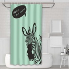 Extra Long Animal Printed Shower Curtain with Hook