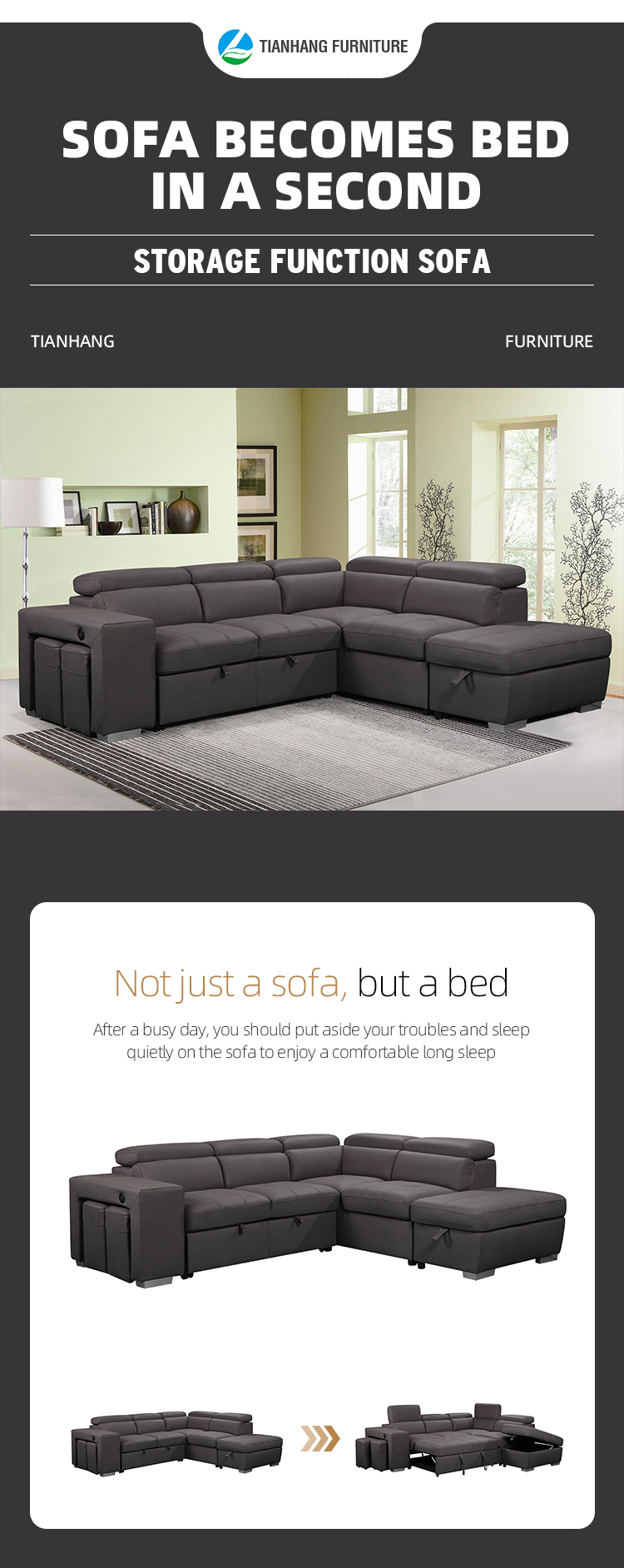 Positano 3 modern home furniture corner sofa with USB sofa