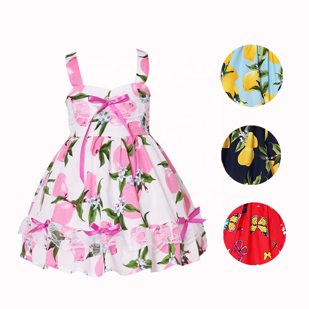 Toddler Baby Girls Long sleeve cotton Irregularity Dress Beautiful Summer Dress