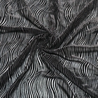 hot sale high quality black georgette velvet nylon silk viscose fabric for dresses