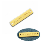 Engraved Metal Clothing Labels Brands Logos Custom Metal Tags for Clothing