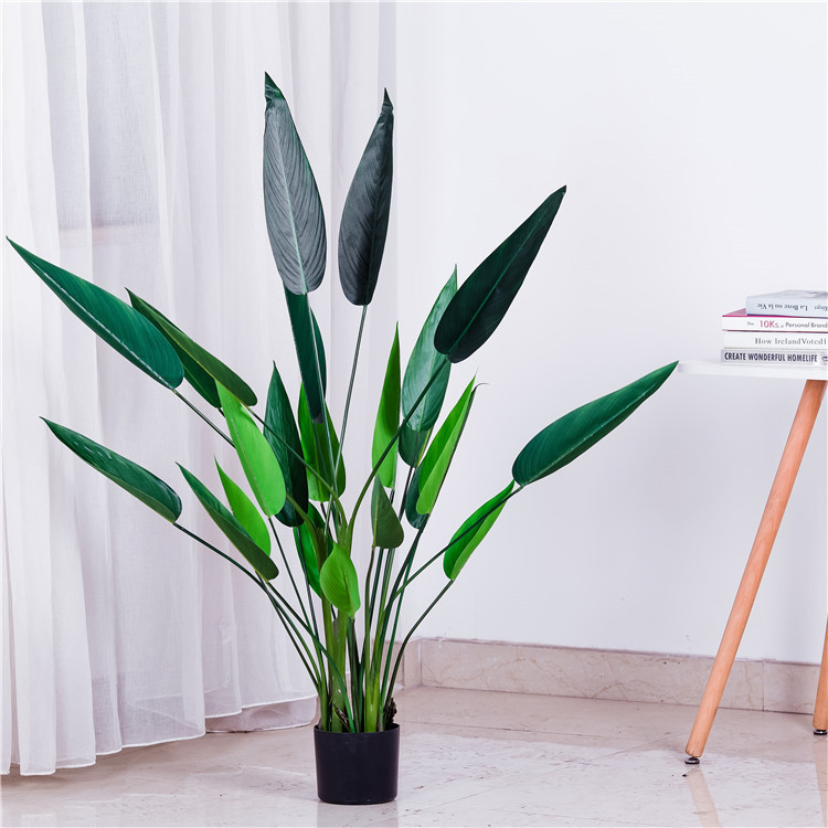 wholesale artificial plant tree  artificial green sky bird plant  banana tree home/office decoration
