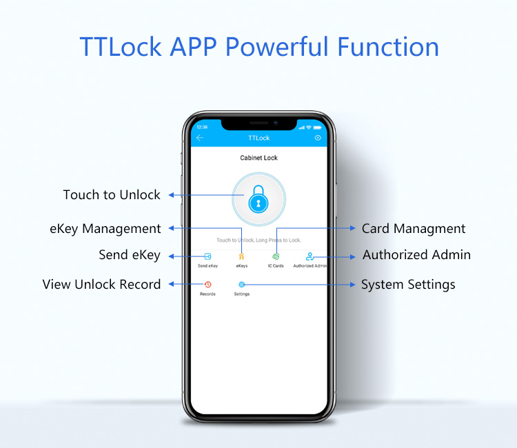 Tediton Ttlock APP Intelligent Electronic Lock for Cabinet Locker