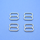 Quality assurance metal bra front clasps 8 shape bra ring and slider