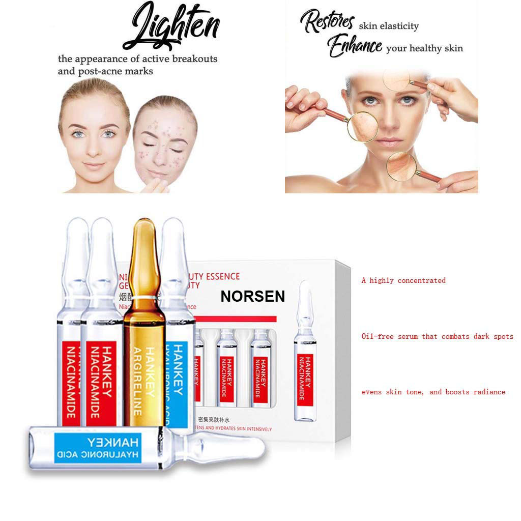 Organic Moisturizing and Brightening Hyaluronic Acid Ampoules Niacinamide Face Essence