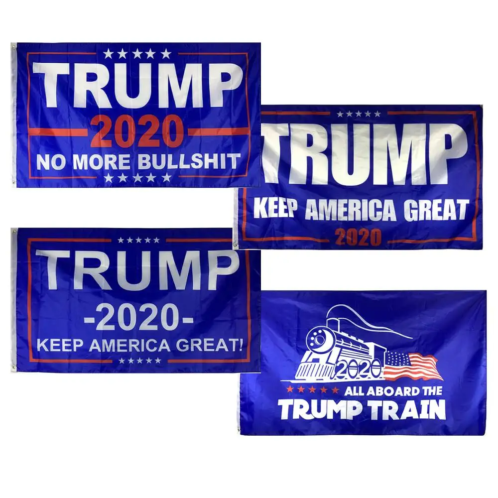 12h Fast Delivery 3x5Fts 100%Polyester TRUMP Flags Banner 2020 Tank Donald Trump Flag