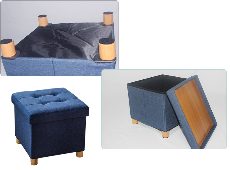 new folding pouf ottoman 4  legs ottoman with legs foldable storage ottoman with 4 legs