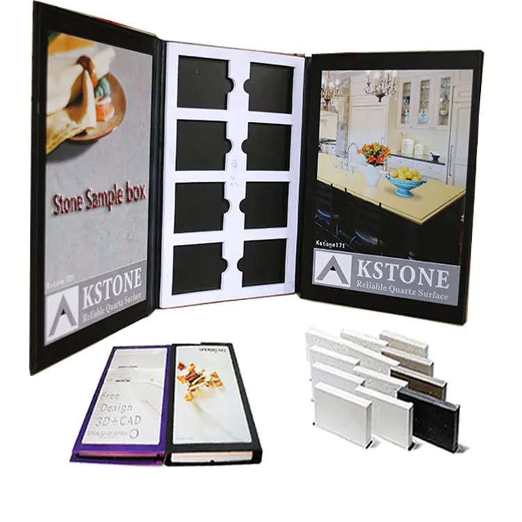 Wholesale Case Stone Book Textile Sample Book Quartz Ceramic Tile Drawer Display Stand