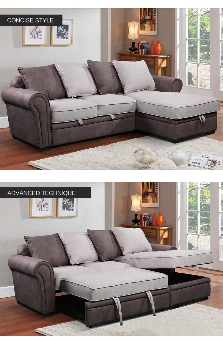 latest wholesale high quality sofa bed for living room l shape sofa set cum bed