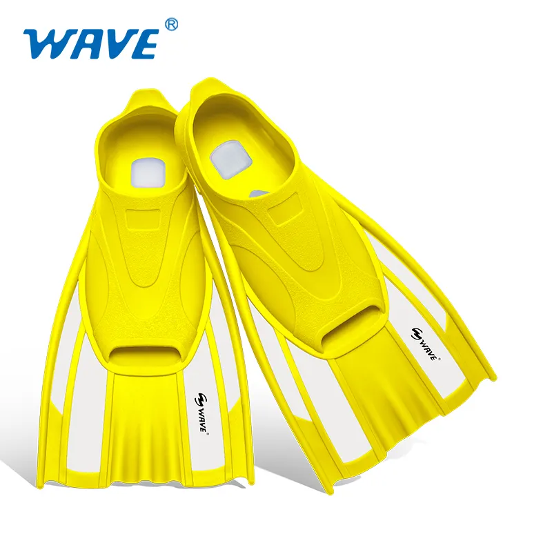 Lightweight comfort design foot pockets cheap snorkeling swimming short fins for adult