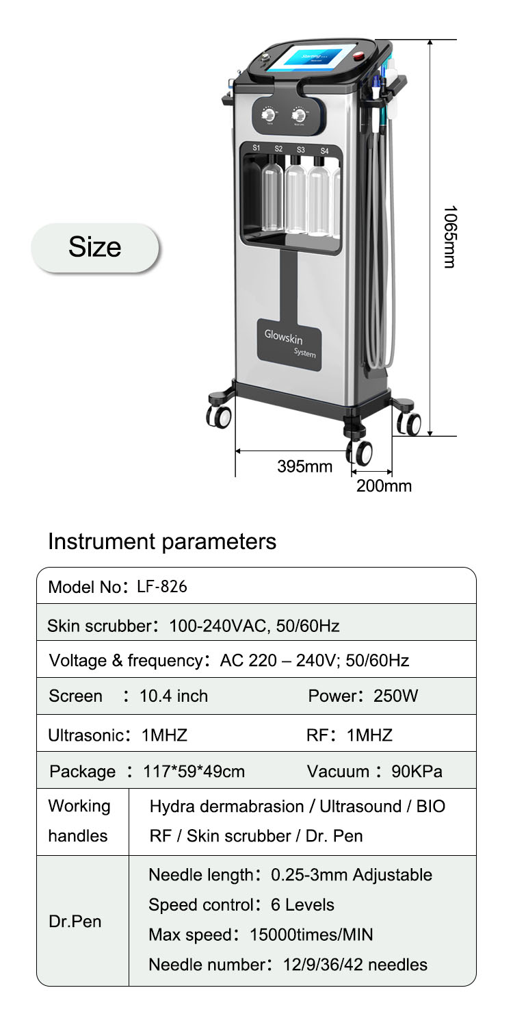 LAFO hydro beauty hydra skin care facial machine oxygen facial equipment hydrodermabrasion 6