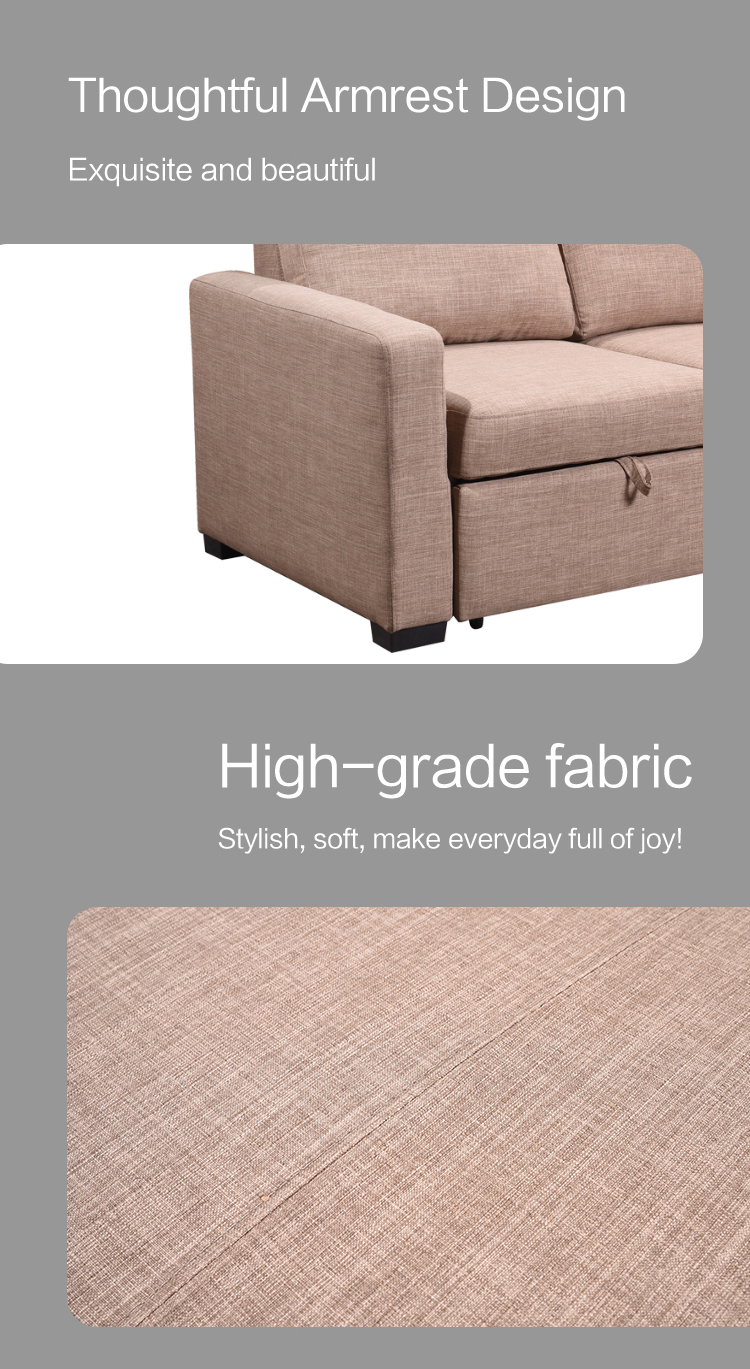 Hot sale living room sofa set L shape sofa bed corner sleeper sofa factory whole sale