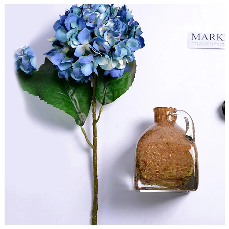 Mini small color european style hand made art  decoration thick bottom flower glass vase package