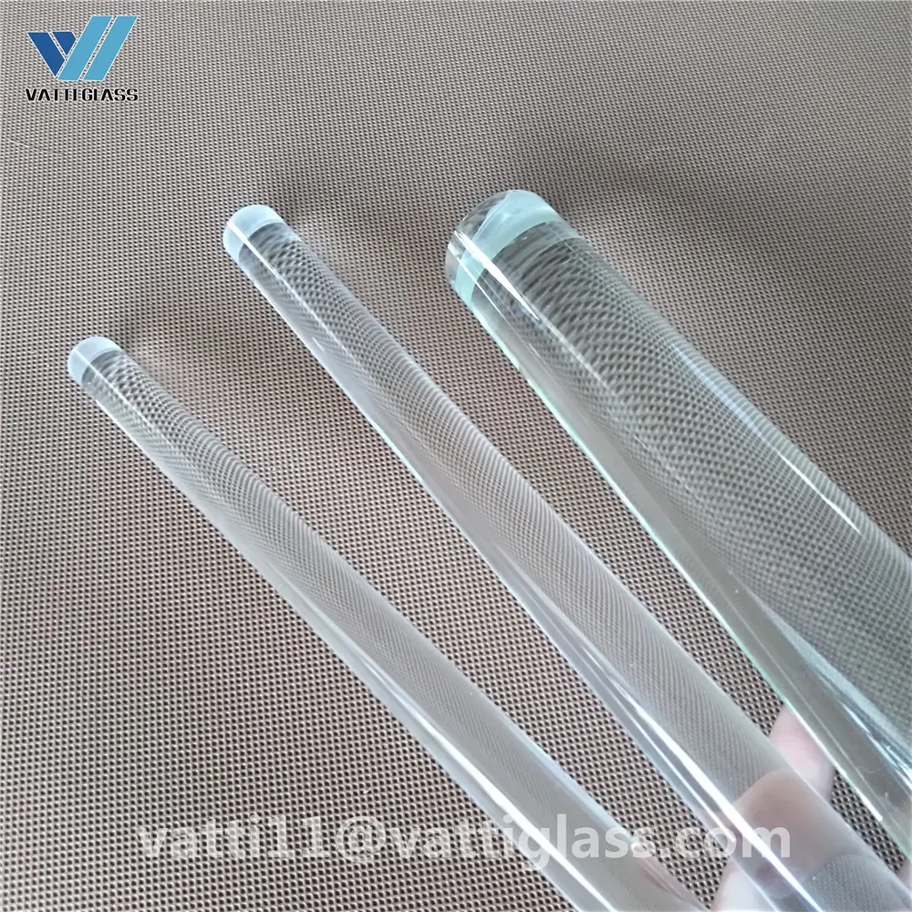 high purity light guide quartz glass rods with low price , optical solid glass rod
