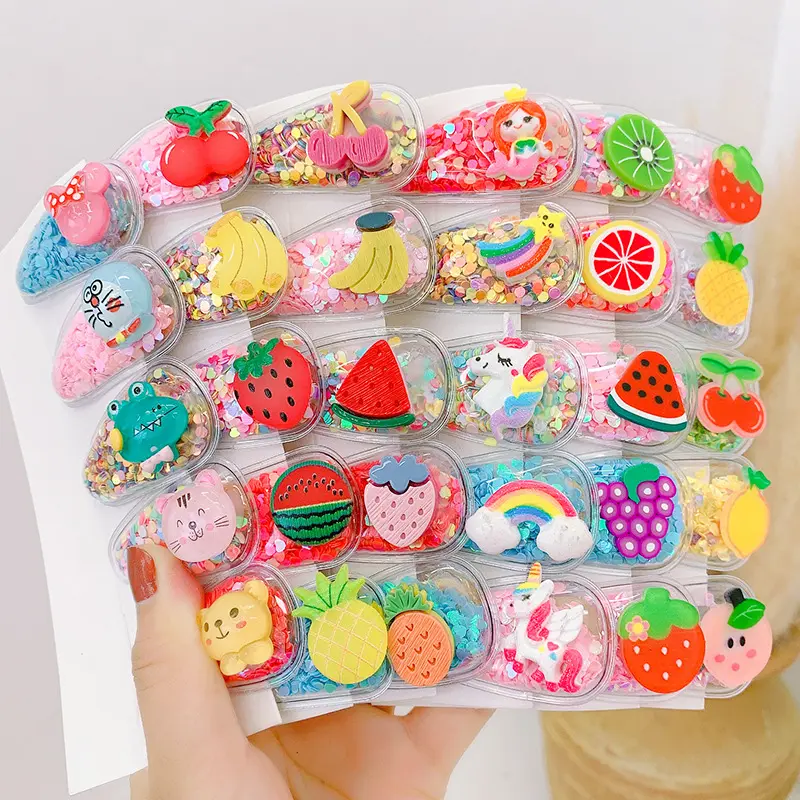 Cute Fruit Hair Accessories Colorful BB Clip Lovely Hair Clip For Kids