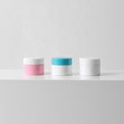 8g PET Solid White Small Plastic Cream Jar for Eye Cream