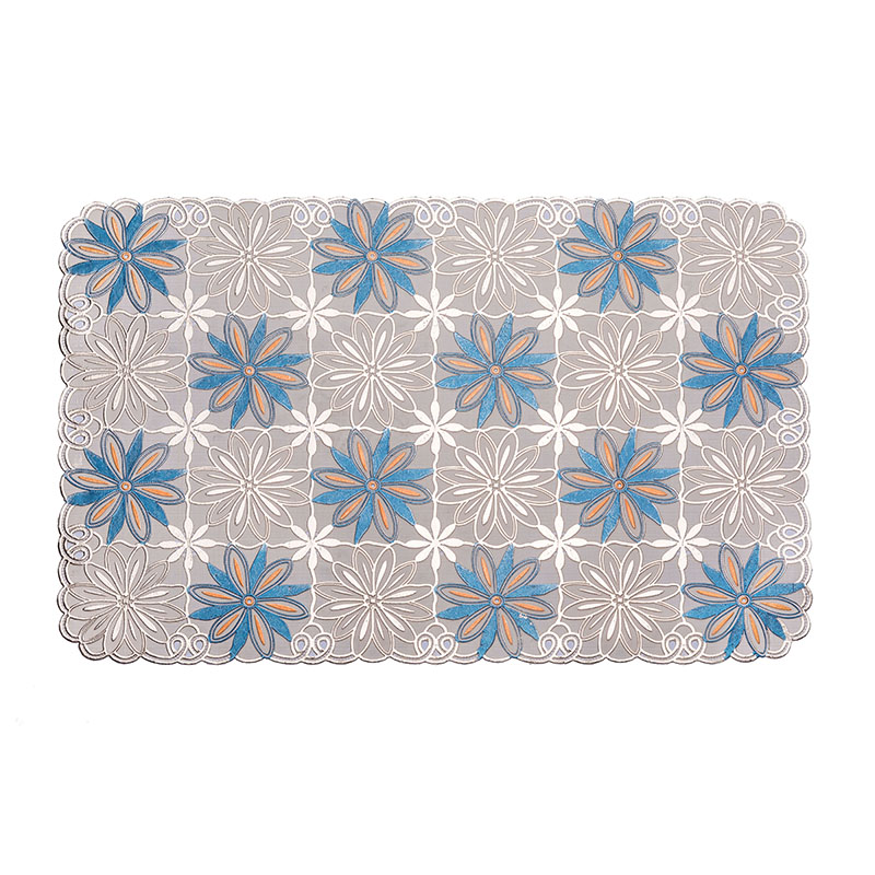 Lace Anti Slip Mat Plate Christmas Kids Dinner Tablemat Pvc Dining Table Mats