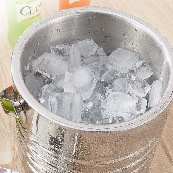 Popular best price fancy food grade stainless steel double wall ice bucket wine cooler with cover